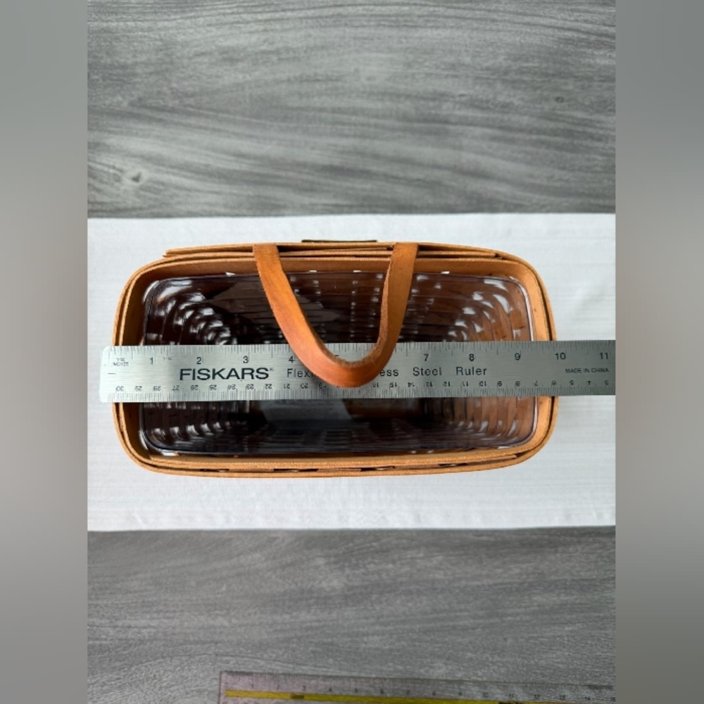 1995 Longaberger Tall Key Basket 11053 w/ Liner Included, Perfect Condition - Picture 13 of 13
